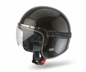 Airoh Garage Urban Jet Helmet - Carbon Gloss